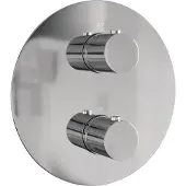 Brauer Chrome Edition 3-weg inbouwthermostaat rond met in- en afbouwdelen chroom