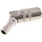 Tameson RVS DN 9 Tempereerkoppeling Snelkoppeling 13 mm Slangpilaar 45-deg