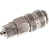 Tameson Vernikkeld Messing DN 5 Luchtkoppeling Snelkoppeling 4x6 mm Push-On