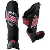 Rumble Scheenbeschermers Kickboksen Kinder Camo Zwart-Roze S