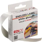 Colop e-mark doorlopende label glossy wit 14 mm x 8 m