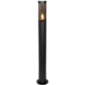 QAZQA Moderne zwarte buitenpaallamp 80 cm IP44 - Rox