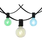 QAZQA Buiten lichtsnoer 10m incl. LED 10-lichts RGBW solar - Russell