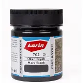 Karin Ebru / Papiermarmer Verf - Mars Zwart - 105 ml