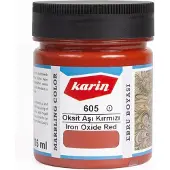 Karin Ebru / Papiermarmer Verf - Roodijzeroxide - 105 ml