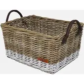 Wicked kratmand - bruin - witte onderkant - leren hengsels - 36L