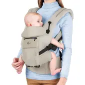 Deryan Ergonomische Draagzak - 4-in-1 - Buik- en Rugdrager - Cream