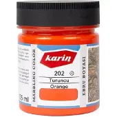 Karin Ebru / Papiermarmer Verf - Oranje - 105 ml