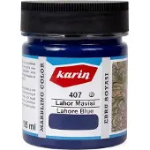 Karin Ebru / Papiermarmer Verf - Lahore Blauw - 105 ml