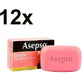 Asepso - Gentle - Antibacteriële - Handzeep - 12x 80g - Voordeelverpakking