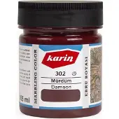 Karin Ebru / Papiermarmer Verf - Damson - 105 ml