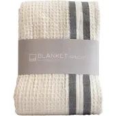 Leeff Blanket Brecht light grey – Plaids – Grijs – 180 x 180 cm – Katoen