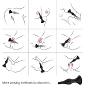 Armony - VIBRATOR & ANAL PLUG REMOTE CONTROL BLACK