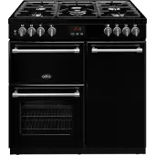 Belling Farmhouse 90 DFT Range cooker Gaskookplaat Zwart