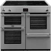 Belling Cookcentre 100 Ei Range cooker Zone van inductiekookplaat Roestvrijstaal