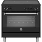 Bertazzoni MPL95I1ENNP fornuis 5-pits inductie fornuizen - kleur zwart zuinig energieklasse A - 90 cm breed inductiefornuis