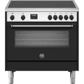 Bertazzoni MPL95I1ENEC fornuis 5-pits inductie fornuizen - kleur zwart zuinig energieklasse A - 90 cm breed inductiefornuis