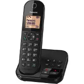 Panasonic vast telefoonapparaat KX-TGC420, met antwoordapparaat, kleur: zwart