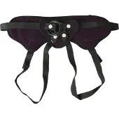 Sportsheets - Lush - Fluwelen strap-on harnas met O-ringen