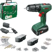Bosch Home and Garden 06039D810C Accu-klopboor/schroefmachine 18 V 1.5 Ah Li-ion Incl. accu, Incl. lader, Incl. koffer,