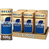 Nescafe Gold Decafé oploskoffie - 6 potten x 100g