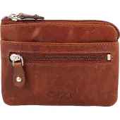 Juscha Sleuteletui Mika bruin RFID. Leer. 11x8x1cm