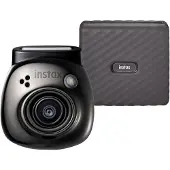 Fujifilm INSTAX PAL digital camera, Gem Black + printer Link WIDE, Mocha Gray