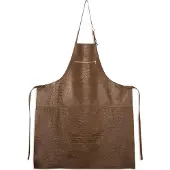 Dutchdeluxes - Leren Schort - Ritsstijl Taupe Croco