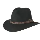 Hatland Stevenson - Vilten hoed - Zwart - XL