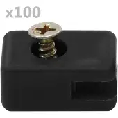 vidaXL Spandraadhouder met schroef 100 sets antraciet