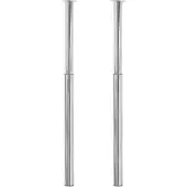 vidaXL Tafelpoten telescopisch 710-1100 mm chroom 2 st