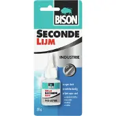 Bison Secondelijm Industrie 20 g, vloeibare, professionele secondelijm
