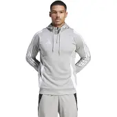 Adidas Tiro 24 Hooded Trainingstrui 1/4-Zip Lichtgrijs Wit