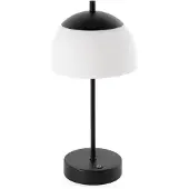 FH Lighting LED-tafellamp Riva, dimbaar, zwart, Woon-/ Eetkamer, metaal, Modern, LED tafellamp