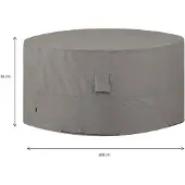 Madison Tuinsethoes Grey Round 200x200x85 cm