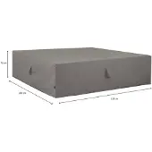 Madison Loungesethoes Grey Rechthoek 210x200x70 cm
