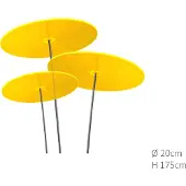 Cazador Del Sol 3 stuks! Zonnevangers Geel groot 175x20 cm
