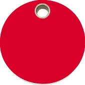 Red Dingo Circle III plastic dierenpenning medium/gemiddeld dia. 3 cm