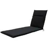 Madison Ligbedkussen Madison Recycled Black (200 x 60 cm)