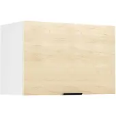 Hioshop Fasola keuken bovenkastje , voor kap 60 cm 1 deur eik decor, wit.