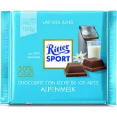Ritter Sport - Chocolade alpenmelk 100gr | 12 stuks