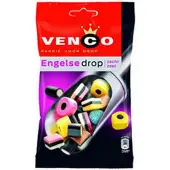 Venco engelse drop - dropmix zacht zoet - 12x100g