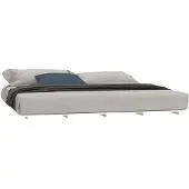vidaXL Bedframe massief grenenhout wit 200x200 cm