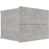 vidaXL Nachtkastje 40x30x30 cm bewerkt hout betongrijs