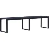 vidaXL Tuinbank 180 cm PS-plaat zwart