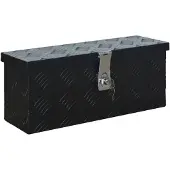 vidaXL - Aluminium - kist - 485x140x200 - mm - zwart