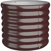 vidaXL Plantenbak 40x40x36 cm gegalvaniseerd staal bruin