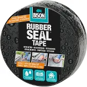 Bison Rubber Seal Tape rol 5 meter x 7,5 cm - direct repareren, sterke reparatietape, direct 100% waterdicht, blijvend elastisch, binnen en buiten, repareren, afdichten, verbinden, beschermen