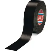 TESA Weefseltape | zwart | lengte 50 m | breedte 38 mm wiel | 4 stuks - 04651-00507-00 04651-00507-00