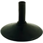 Precision Precisie rubberbasis voor hoek- en afscheidingspalen - zwart - Accessoires voor sportvelden